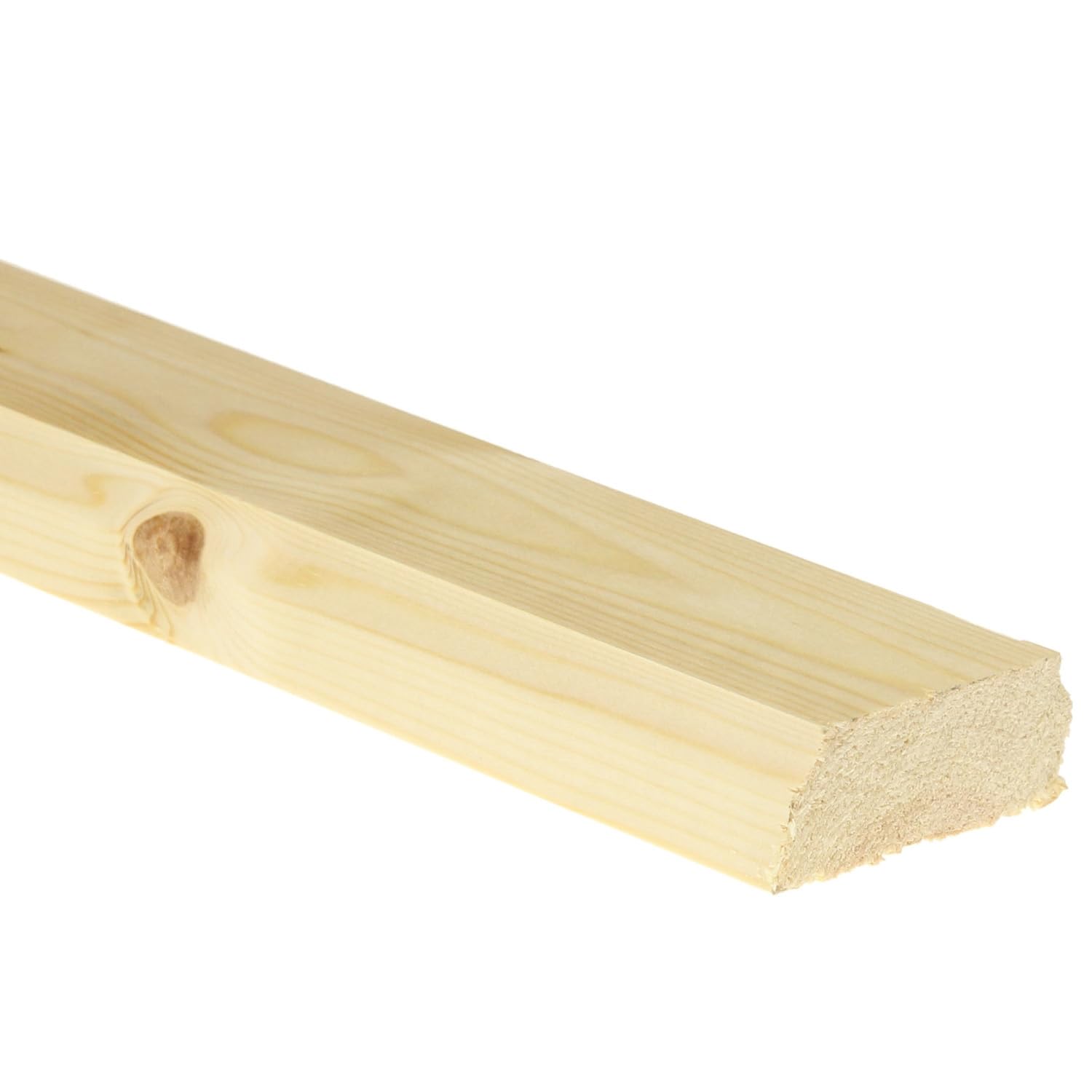Jackson Woodturners Pine - Unfinished Pine Base Rail Ungrooved 61X23mm – Stair Parts For Glass Or Timber Spindles – Multiple Lengths (1800Mm)