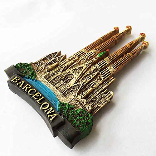 Imán decorativo resina Sagrada Familia Barcelona miniatura 2