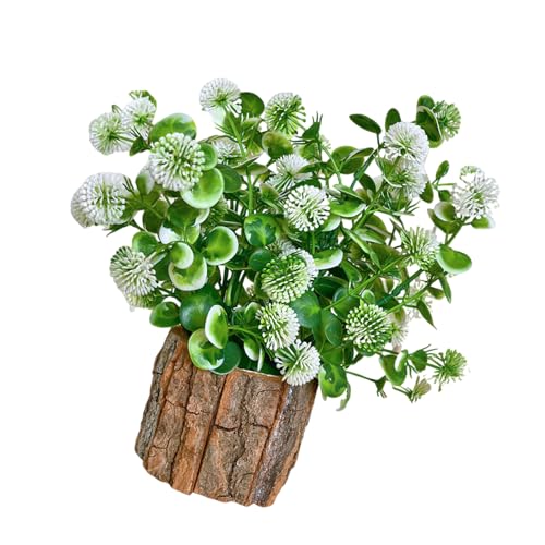 CHIZISX Planta artificial en maceta de simulación realista para decoración de plantas artificiales para el hogar