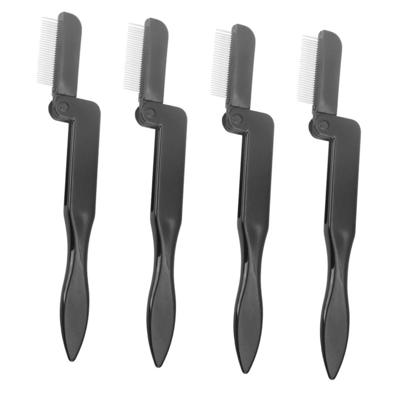TOVINANNA 4pcs Eyelash Tools Set Brow Brush Comb Eyebrow Brush Supplies Portable Eyebrow Brush