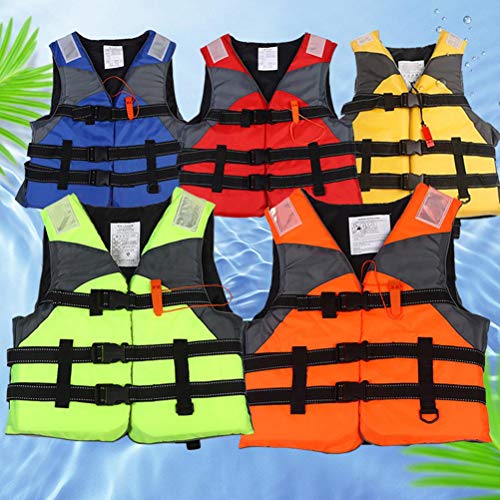 TYFY Zwemvest voor volwassenen, reddingsvest met fluitje, draagbaar drijfhulp, reflecterend reddingsvest, zwemjas, voor watersport, kajakken, boottochten, snorkelen - Image 8