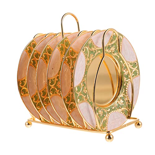 OFFSCH Holder Rack Cup Saucers Set Center Console Cup Holder for Tea Party Home Decor