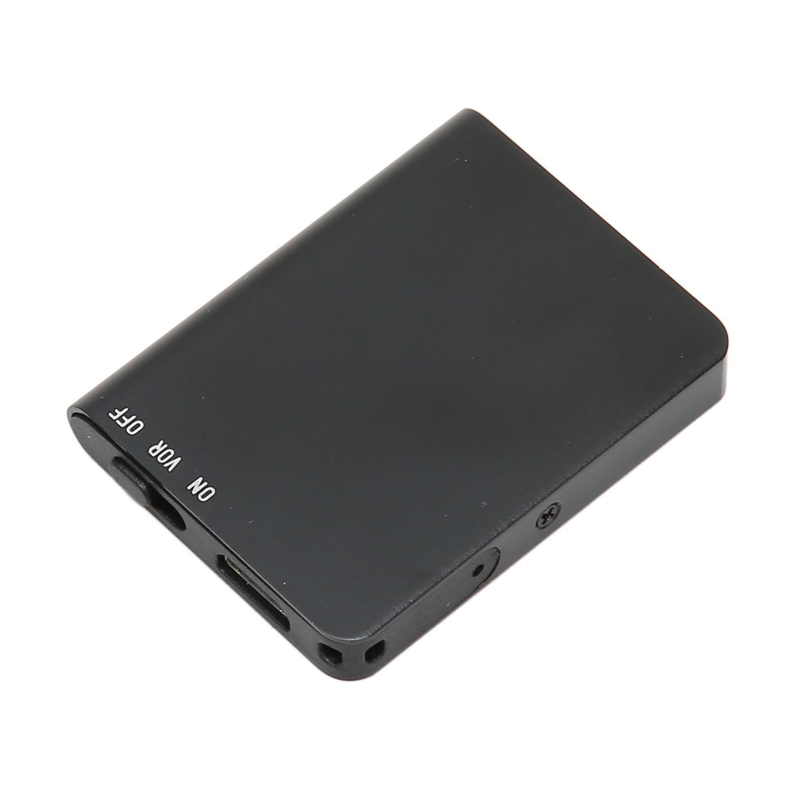 Grabadora de voz digital, reproductor de MP3, grabadora activada por voz, reducción de ruido HD, mini para clase para entrevistas para reuniones (inglés neutro, negro, 32 GB)