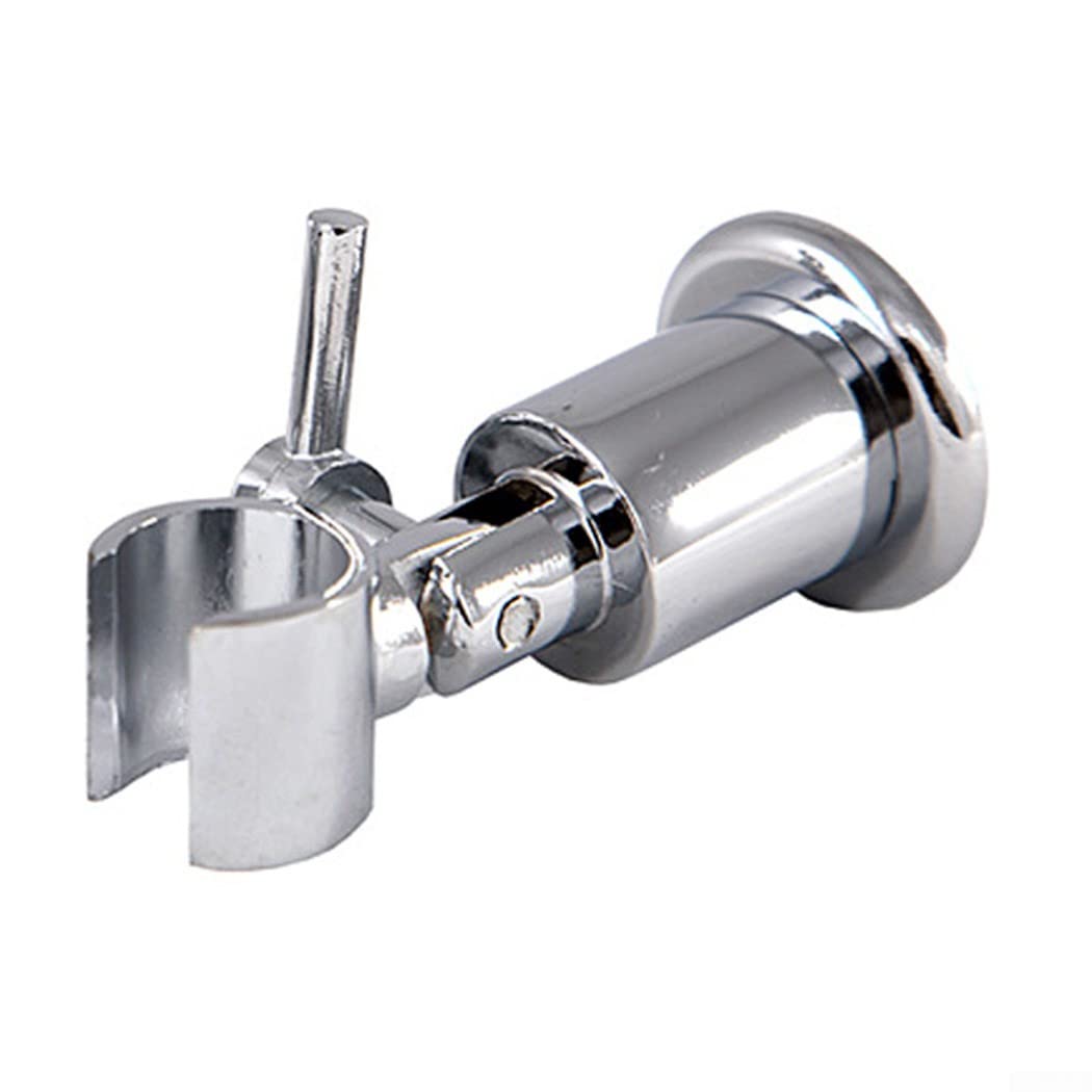 Shower Head Holder,ABS Adjustable Shower Holder Bracket, Universal Shower Head Holder Replacement for Standard Handheld Showerhead and Hose - Chrome Plated ﻿