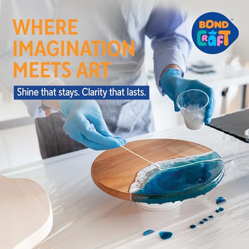 Image of Epoxy Resin Art 1.2 Kg|Crystal Clear 2-Part Liquid Epoxy for DIY Crafts, Jewellery, and Casting Projects | Glossy Finish, Bubble-Free, UV-Resistant, Self-Levelling Resin