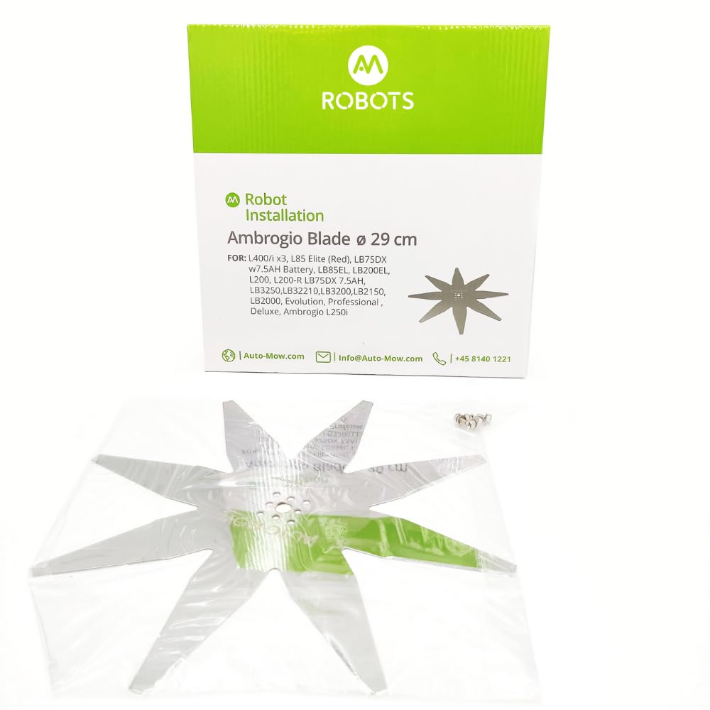 Auto-Mow AM Robots 8-Star Replacement Blade for Ambrogio, Silver, 12-Inch (Single Pack)