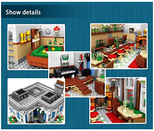 KEKRAV Queen Bar Building Set, Housemodular Building, Street View Architecture Model, 3678pcs Bausteine, die mit Lego… – Bild 5