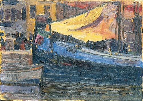Affiche Egon Schiele tableau sur toile de bateau pour décoration salon moderne 60x90 cm