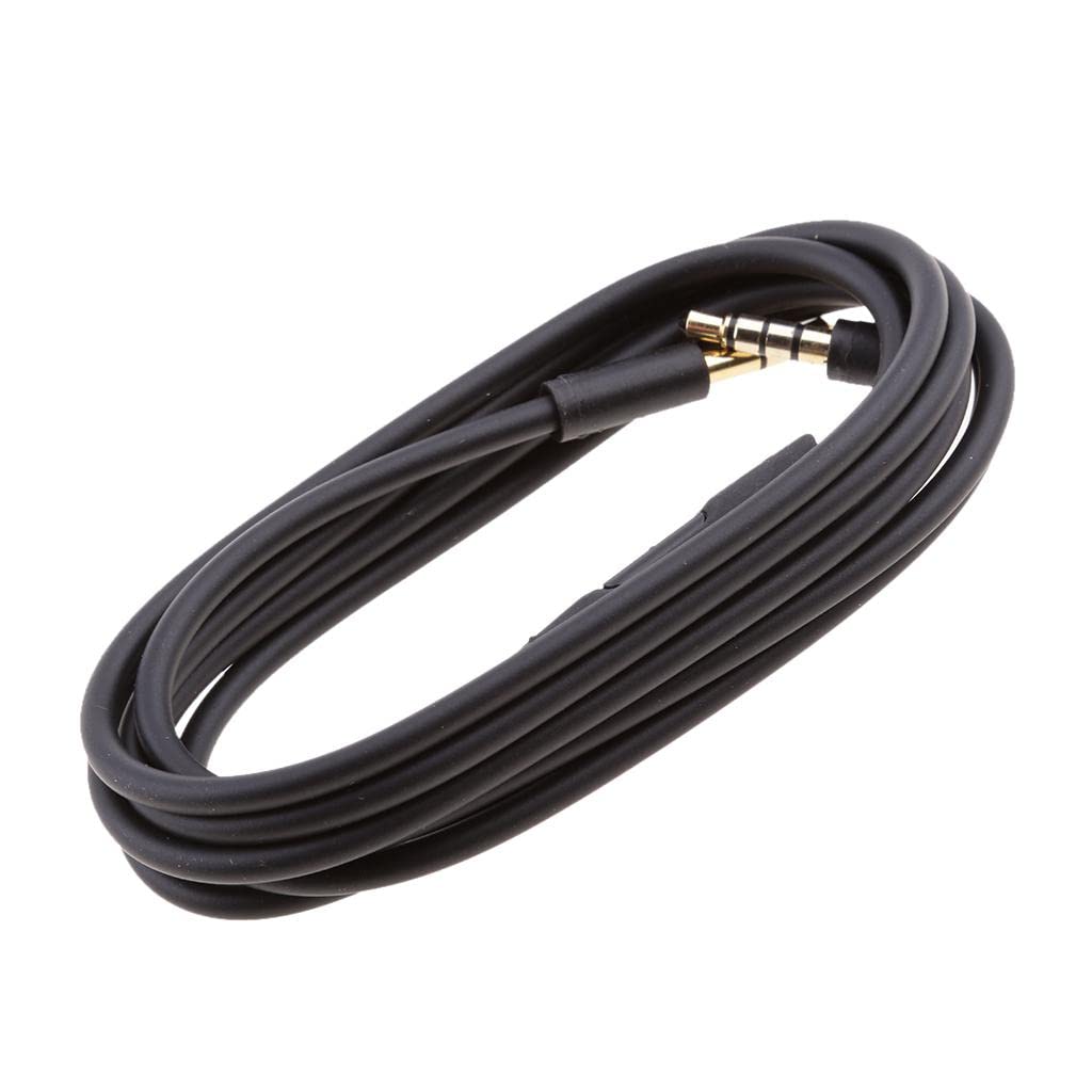 Replacement Audio Cable + Inline Remote/Microphone for Beats by Dr. Dre Headphone Solo 2/3 HD/Studio/Pro/Detox/Wireless - Compatible for Sam Phone Black-image-47