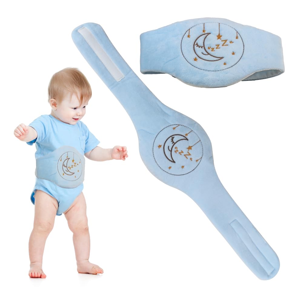 Bouillotte Bebe Anti Colique Ceinture, Bouillotte Bebe Remplie, Coussin Chauffant Micro Onde BouillotTe BeBe, Chauffant Micro, Garnissage Naturel en Noyaux de Cerises, Idéale pour Apaiser Bébé