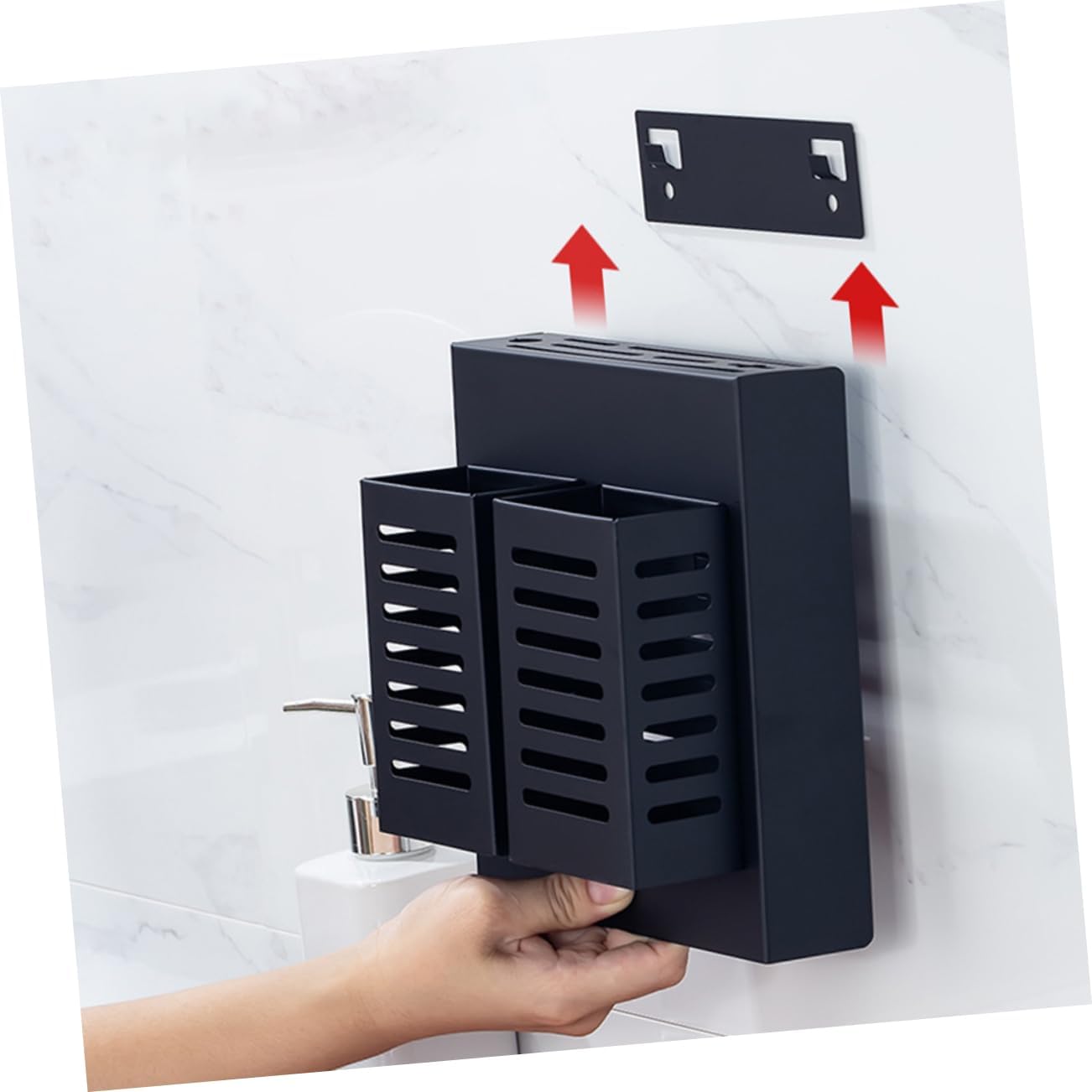 BESTOYARD Metal Organizer Shelf Cutting Board Storage Rack Metal Storage Shelf Metal Storage Rack Kitchen Shelf Cutlery Storage Holder Hook Kitchen Utensil Shelf Kitchen Utensils Kitchenware, Black