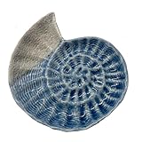 The Bridge Collection 4' Conch Plate-Seashell Dish-Coastal Room Decor-Beach Bedroom Accessories-Seashell Jewelry Dish-Soap Holder Dish for Nautical Bathroom-Gift for Ocean Lovers-Cute Ceramic Tray