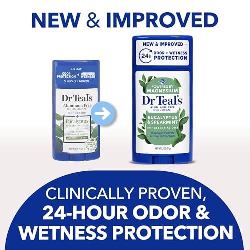 Dr. Teals Eucalyptus Deodorant Gift Set (2 Pack, 2.5oz Ea.) - Eucalyptus Essential Oils with Shea Butter & Arrowroot Powder - Aluminum, Paraben, & Phthalate Free - Dermatologist Tested - image 4