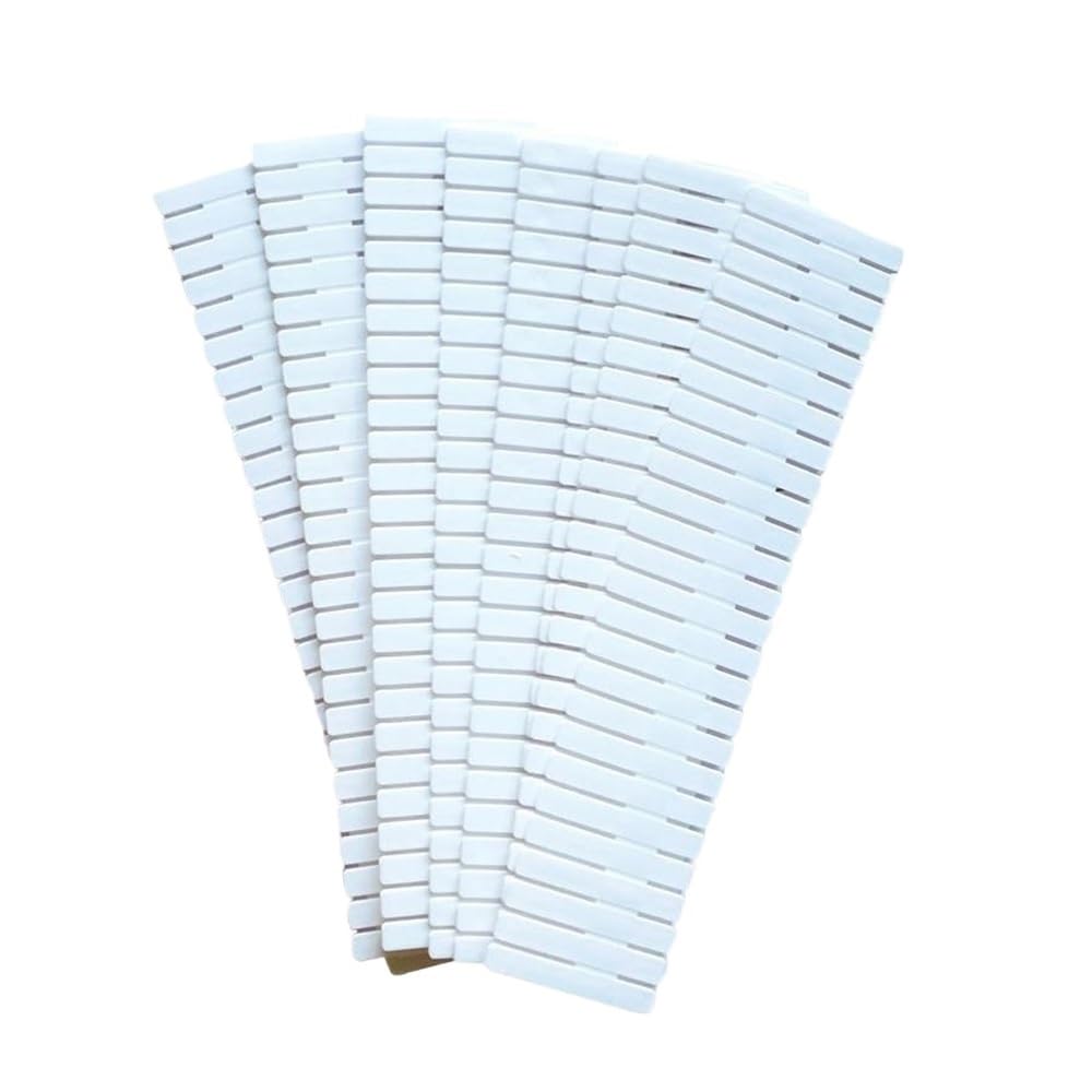 Sunrrafck White 8 Pieces 8Pcs/4Pcs Drawer Divider Partition Adjustable Plastic Storage Cabinet Household Drawers Organizer Dividers(White 8 Pieces)