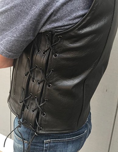 Milano Sport Leather Motorcycle Riding Vest Side Extension Panels (pack of 2)2