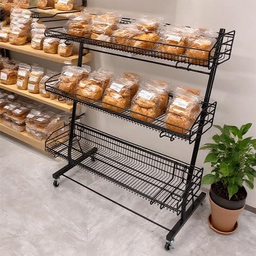 Süßigkeiten-Präsentationsständer, Metall-Snack-Präsentationsständer, Arbeitsplatten-Organizer, Snackregal für Küche und Laden, perfekt für Süßwaren und Snack-Präsentation