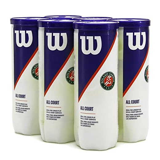 Bola de Tênis Wilson Roland Garros All Court - Pack com 6 Tubos