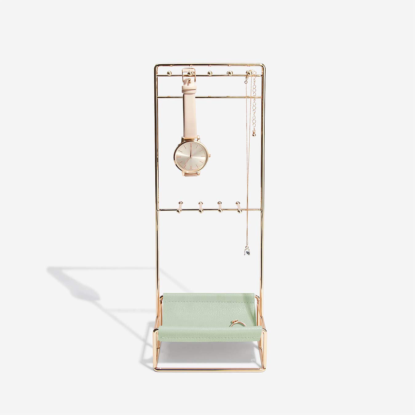 Stackers Sage Green & Gold Scoop Jewellery Stand