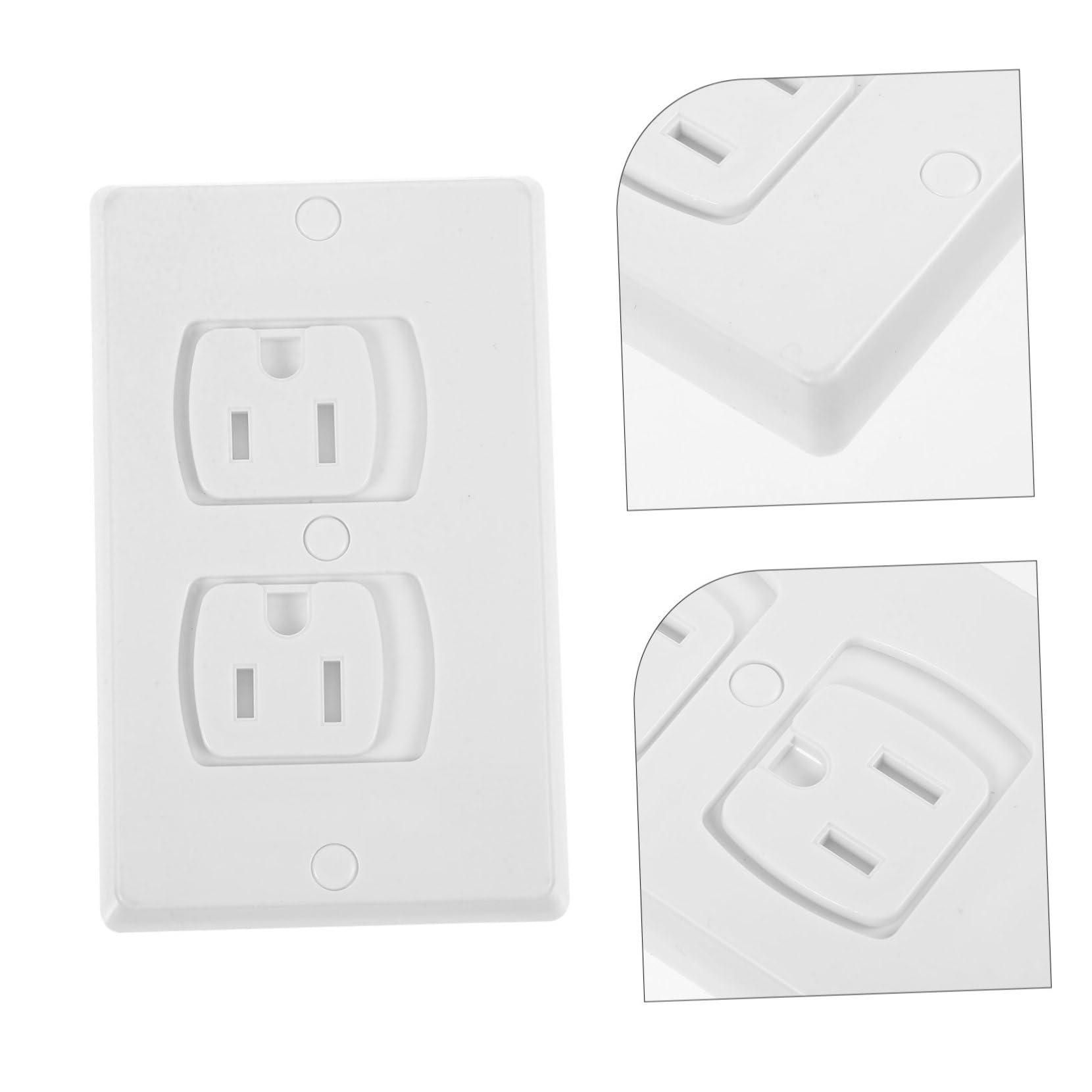 Vaguelly 10piezas Cubiertas De Corriente Tapa Enchufes Cubiertas Enchufes Eléctricos Abs Diseño Profesional