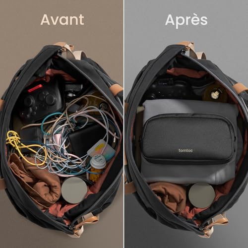 tomtoc Sac de Rangement Câble, Pochette Cable pour Accessoires, Tech Pouch – Image 5