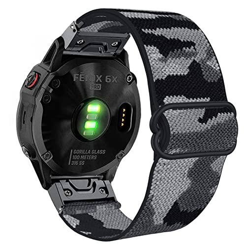 Correa elástica de tela para reloj Garmin 26mm