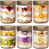 Photo Gallery uhapeer barattolo di avena a tenuta stagna, 480 ml, ermetico: contenitore riutilizzabile per la colazione per donne, preparazione dei pasti e uso in ufficio (confezione da 6) Photo Gallery uhapeer barattolo di avena a tenuta stagna, 480 ml, ermetico: contenitore riutilizzabile per la colazione per donne, preparazione dei pasti e uso in ufficio (confezione da 6)