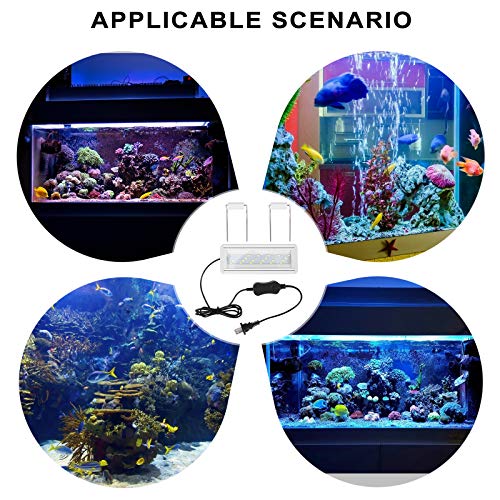 Tijolo LED de plástico Tanque de peixes com clitóris ligeiros Aquarium Light of US Plug for Aquarium