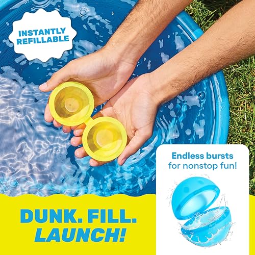 Image of Hydroburst 6-pack Reusable Water Balloons by Relatable, For The Pool, Beach Toys And Outdoor Play Toys, Includes 6 Refillable Balloons