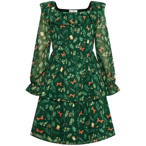 Robe Fille GRACE KARIN Vert Cover