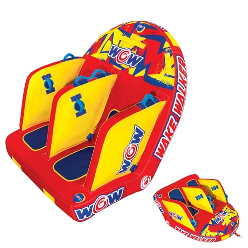 WOW Sports Wake Walker Towable Tube for Boating - 2 Person Towable - Durable Tubes for Boating
