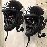 Portacasco A Forma Di Teschio Da Parete - Per Moto, Football, Baseball, Decorativo - Foto 8