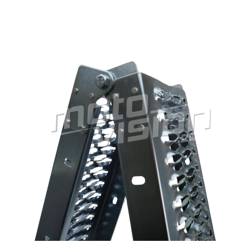 Rampa di ricarica per moto e quad pieghevole in acciaio, 200 kg, 193 x 23 cm, leggera e robusta