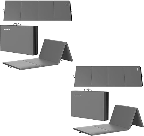 Miniatura 1 de BalanceFrom Fitness GoGym - Alfombrilla plegable de gimnasio de 4 x 10 x 2 pulgadas para yoga, aeróbicos, pilates, artes marciales y entrenamientos