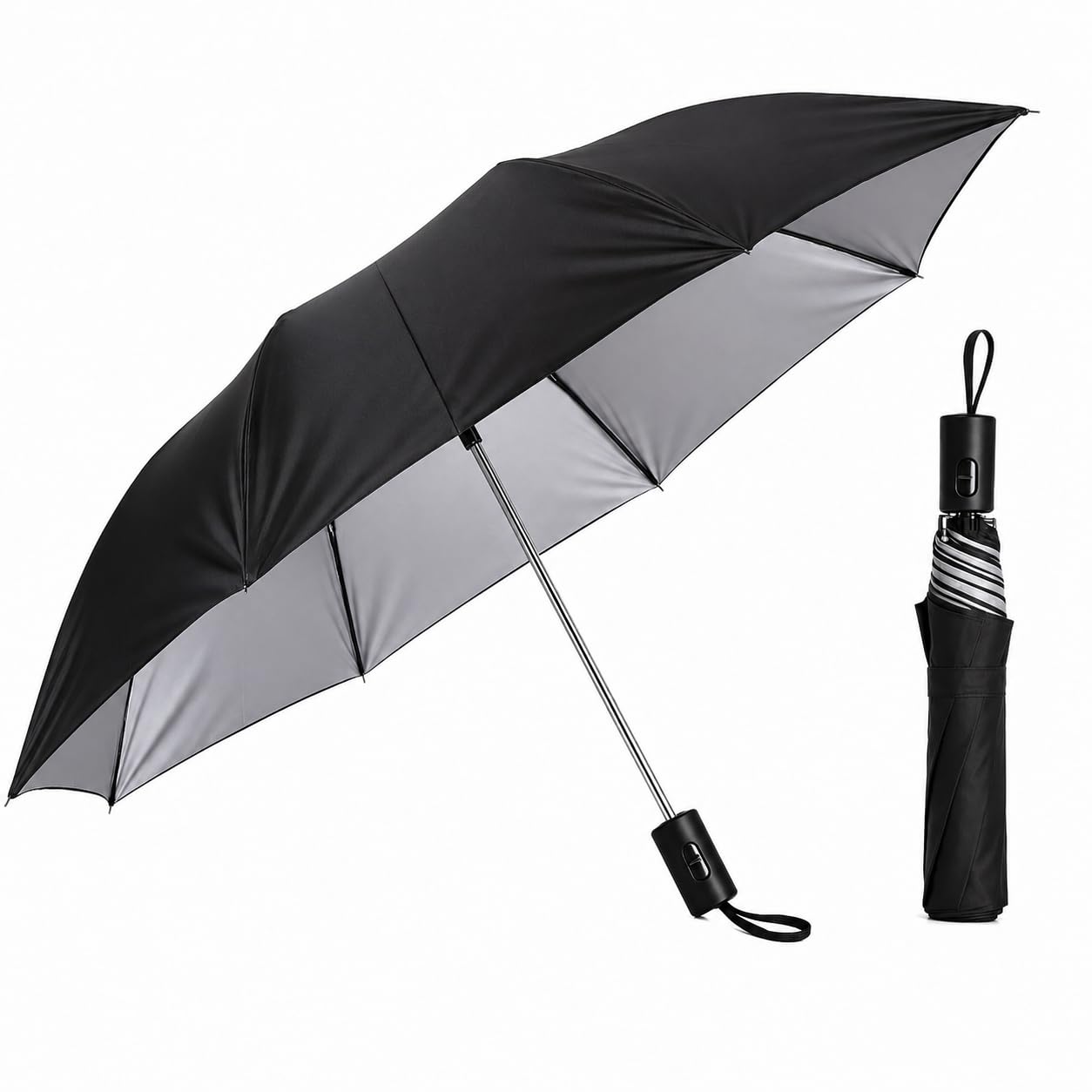 Automatic Travel Umbrella for Men & Women – Windproof, Large Size, 3-Fold Compact Umbrella with Auto Open & Close Button, Strong for Rain & Wind, with Travel Cover – Perfect for Car, Office & Outdoor Use-image-28