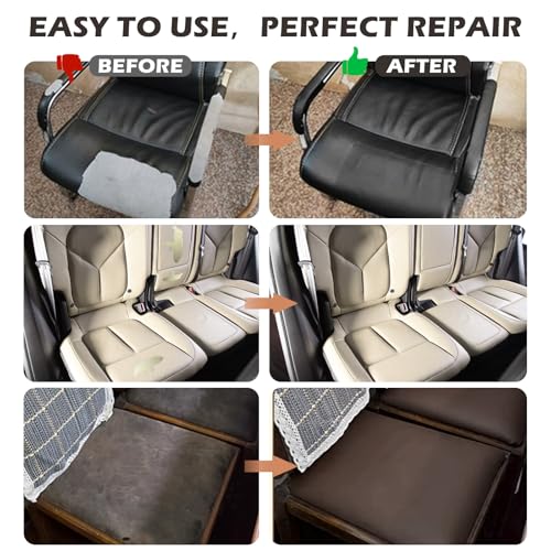 Patch de reparo de couro, reparo de couro autoadesivo, fita de reparo de couro grande para sofá, ass