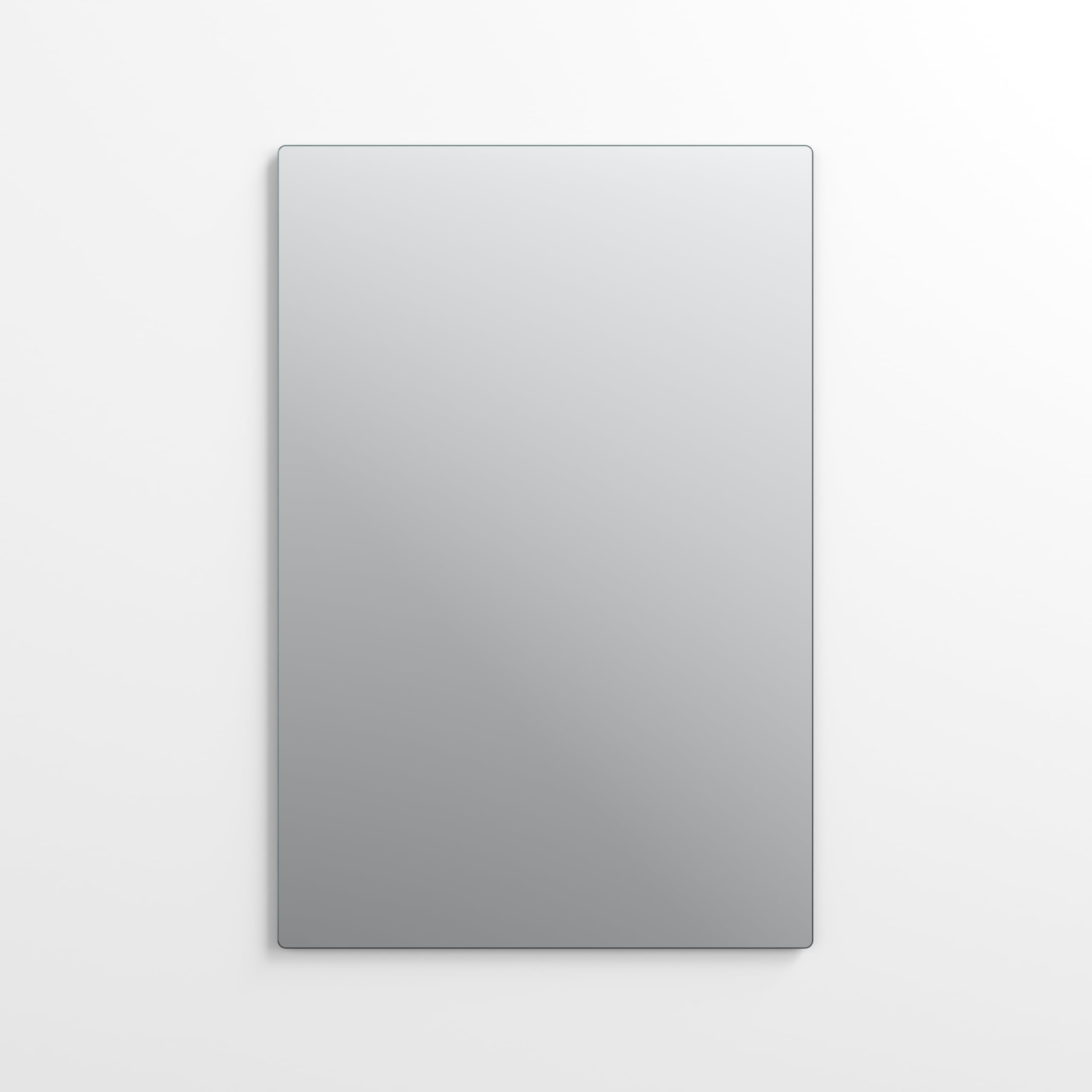 Better Bevel Frameless Bathroom Mirror, Rectangle, Rounded Corner