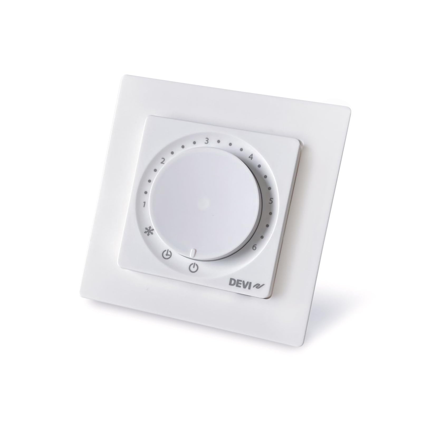 DEVIreg Room 140F1161 Bluetooth Thermostat Raumregler mit EXT. 15kOhm Sensor für elektrische Fußbodenheizung Adaptive PWM Steuerung mehrsprachige kostenlose App