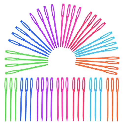 50 pezzi di plastica colorata aghi filati aghi...