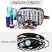 TOUPONS Women & Men Travel Toiletry Organizer Bag Canvas Shaving Dopp Kit (Stripe)