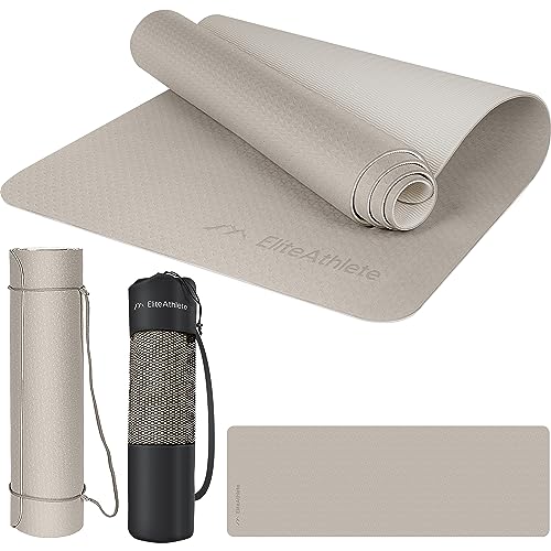 EliteAthlete Esterilla Yoga Antideslizante - Esterilla Fitness - Colchoneta Gimnasia - Yoga Mat -...