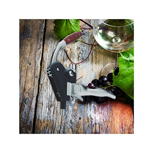 Foto von LAGUIOLE - Korkenzieher mit Cremallière-Hebel - Aluminium und Holz - Mit Ersatzdrehung - Geschenkbox