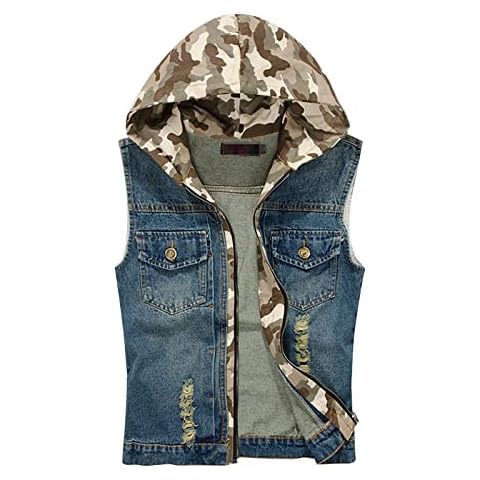 Gilet en jean sans manches homme - Generic Cover