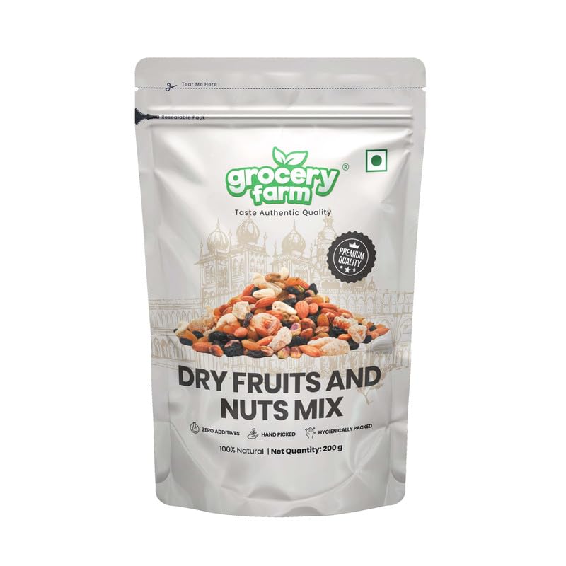 See full amazon price history chart for Grocery Farm Dry Fruit & Nut Mix 200gm | Nutrient-Packed Goodness Dry Fruit Mix| Boost Energy Vitality | Delicious Trail Mix Blend for Snacking | 100% Natural | No Added Preservatives Grocery Farm Dry Fruit & Nut Mix 200gm | Nutrient-Packed Goodness Dry Fruit Mix| Boost Energy Vitality | Delicious Trail Mix Blend for Snacking | 100% Natural | No Added Preservatives (B0CJJ8XLHW) Amazon Price History, Amazon Price Tracker