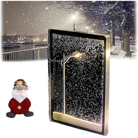 Nuotuv Snowy Lamp, Snow Scenery Night Light, Snowy Street Lamp, 2024 Snowy Night Street Lamp DIY Handmade Christmas Lights, Snowy Lamp Night Light, Snow Lamp Christmas Desktop Decor (1PC) Cover