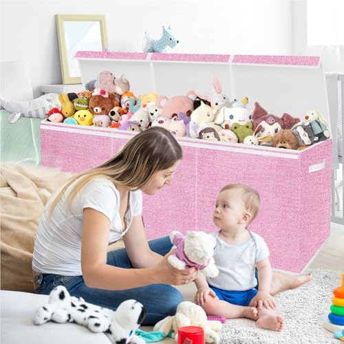 image for Pantryily Extra Large Toy Box for Kids,Collapsible Toys Storage Chest 