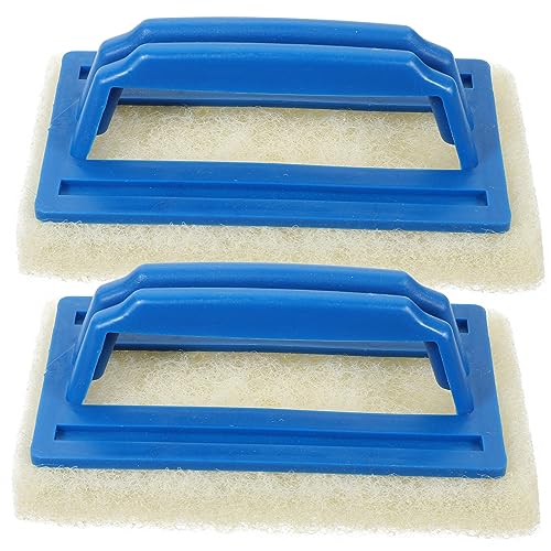HANABASS Nylon Pool Wall Brush Set of 2 Utility Brush for Pool Accessories Cleaning Comfort Grip