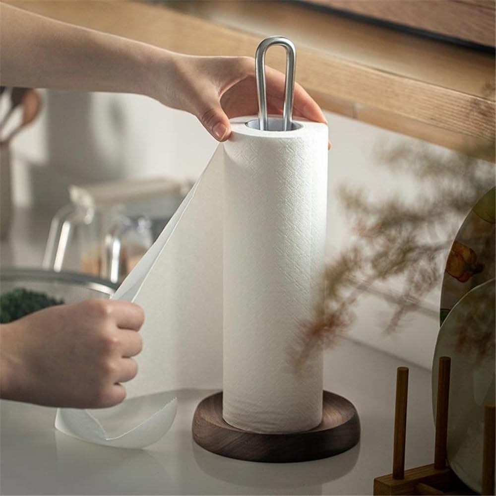 Porta Carta da Cucina Portarotolo da Cucina in Acciaio Inox Portarotolo Verticale for Asciugamani di Carta - Portarotolo da Cucina Multiuso e Organizer salvaspazio Porta Rotolo Cucina