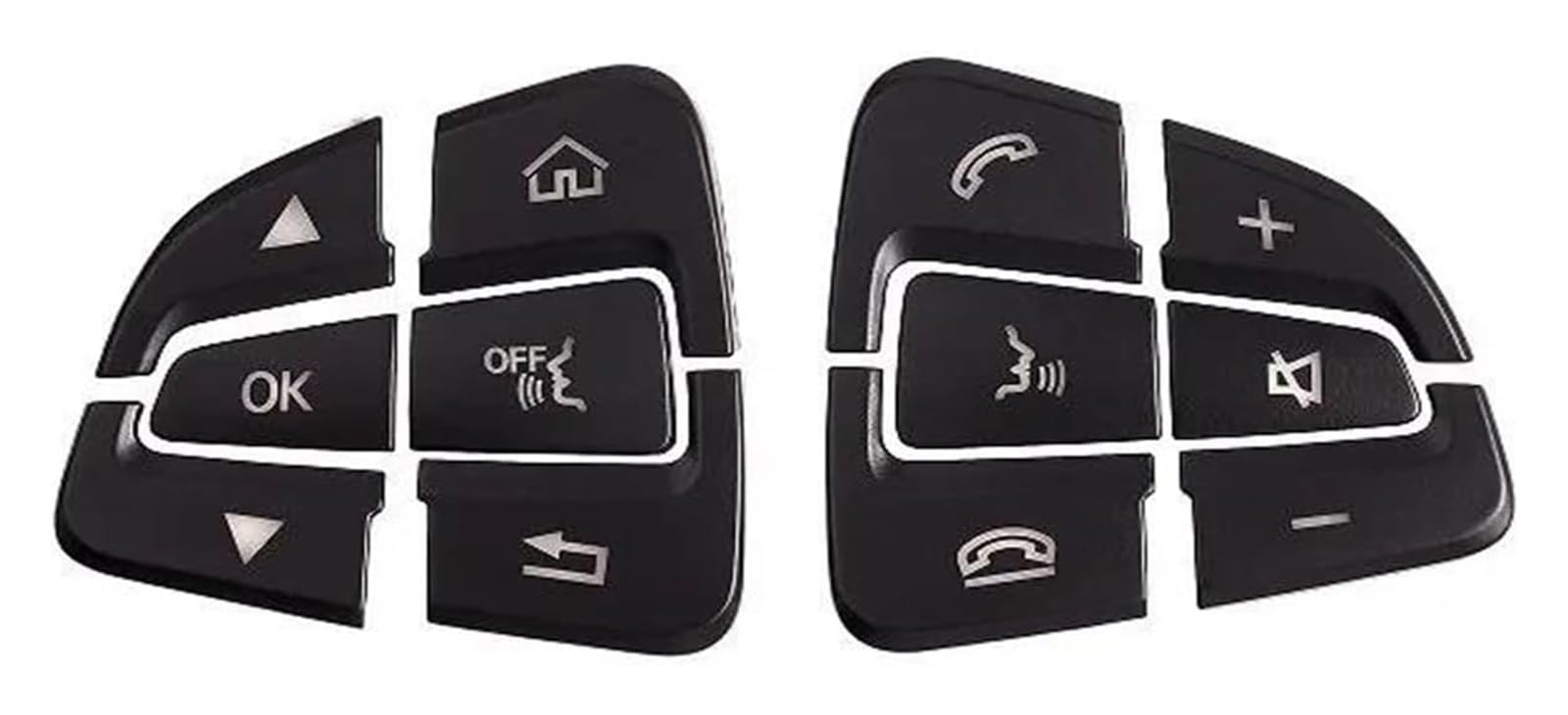 Decoration Interior Trim for Benz GLC X253 C Class W205 CLA GLA A Steering Wheel Button Covers Trim(A)