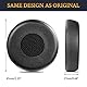 SOULWIT Ersatz Ohrpolster für Jabra Evolve 75(75UC 75MS 75SE) Stereo-Bluetooth-Headset/Kopfhörer, Ersatzpolster mit geräuschisolierendem Memory-Schaum