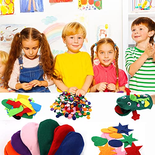 Topzea TO-HANDPUPPETMAKINGKIT-12P 12 Pack Hand Puppet Making Kit, Kids Craft And Art Aupplies Felt Sock Puppet Creative Diy Make Your Own Puppets Kits thumb #4